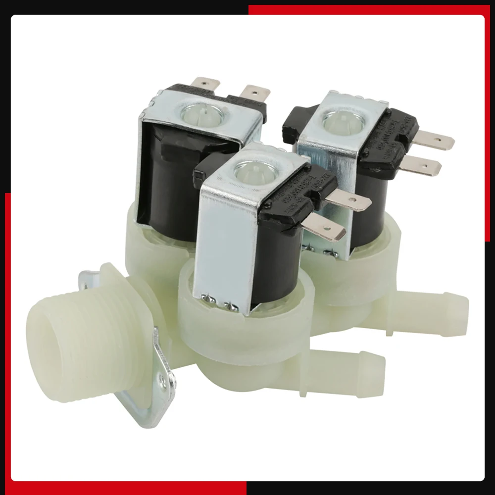 

Electric Solenoid Valve, 3 Way Water Inlet N/C Normal Closed Electric Solenoid Valve AC 220V G3/4