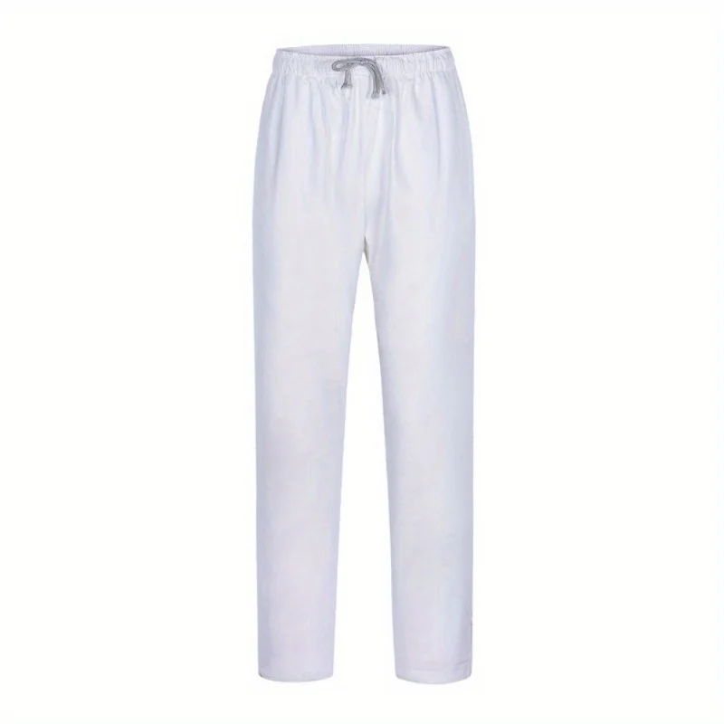 通気性速乾性ワークパンツ、ラボ技術者、看護師向け、伸縮性ストレートレッグ、夏、病院用
