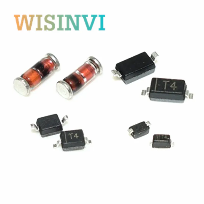 100PCS LL4148 LL34 1N4148 1N4148WS 1N4148WT T4 1N4007 1N4007W T7 A7 1N5819 1N5819WS S4 sod123 sod323 sod523 0805 0603 1206