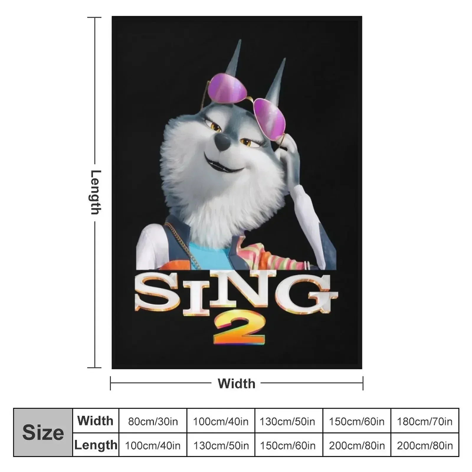 Porsha Sing 2 Throw Blanket Stuffeds Personalized Gift Summer Decoratives Blankets