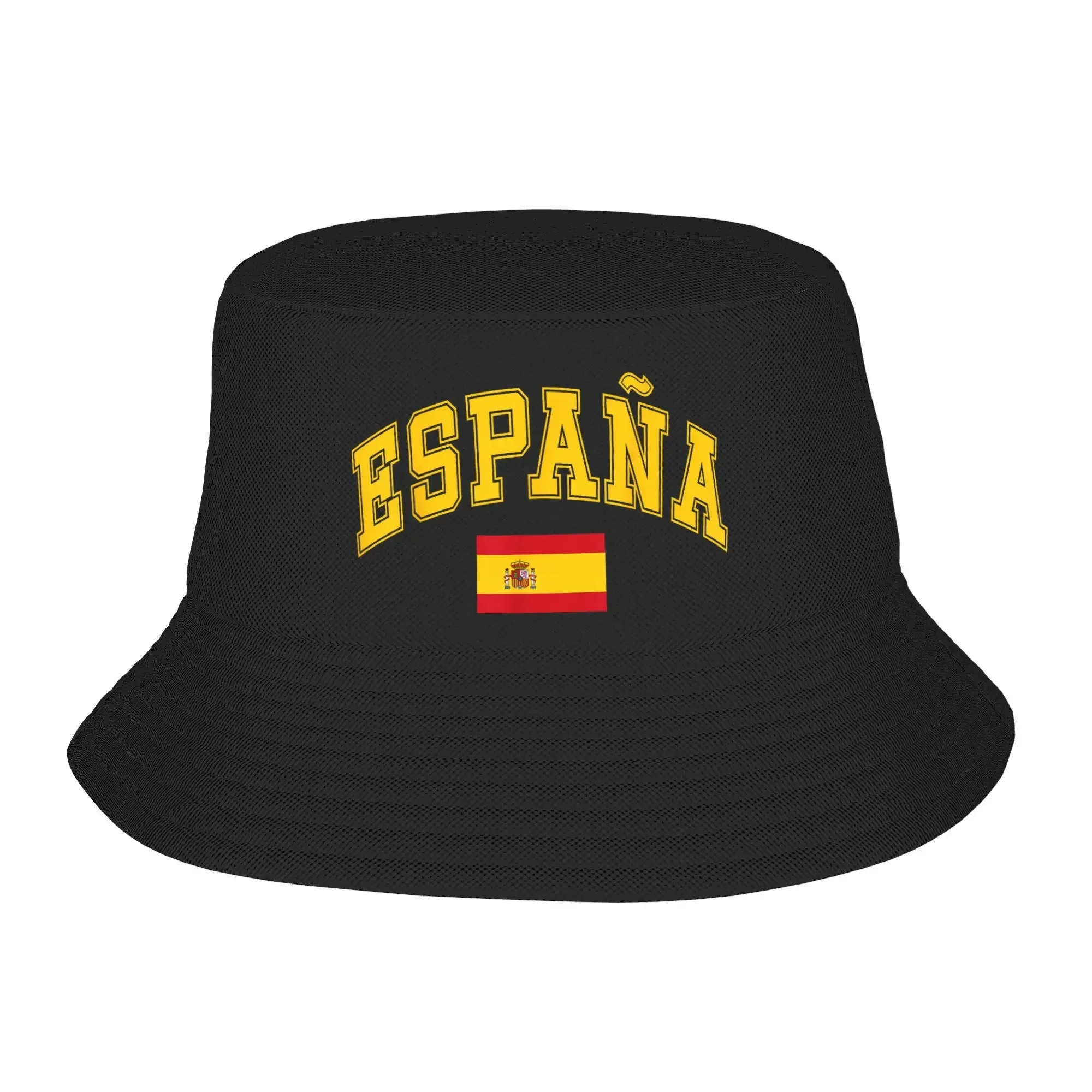2026 New Spain Spanish Flag Espana Bucket Hat Summer  Fashion Fisherman Hats For Women Personality Beach Travel Caps Hawaii Sun
