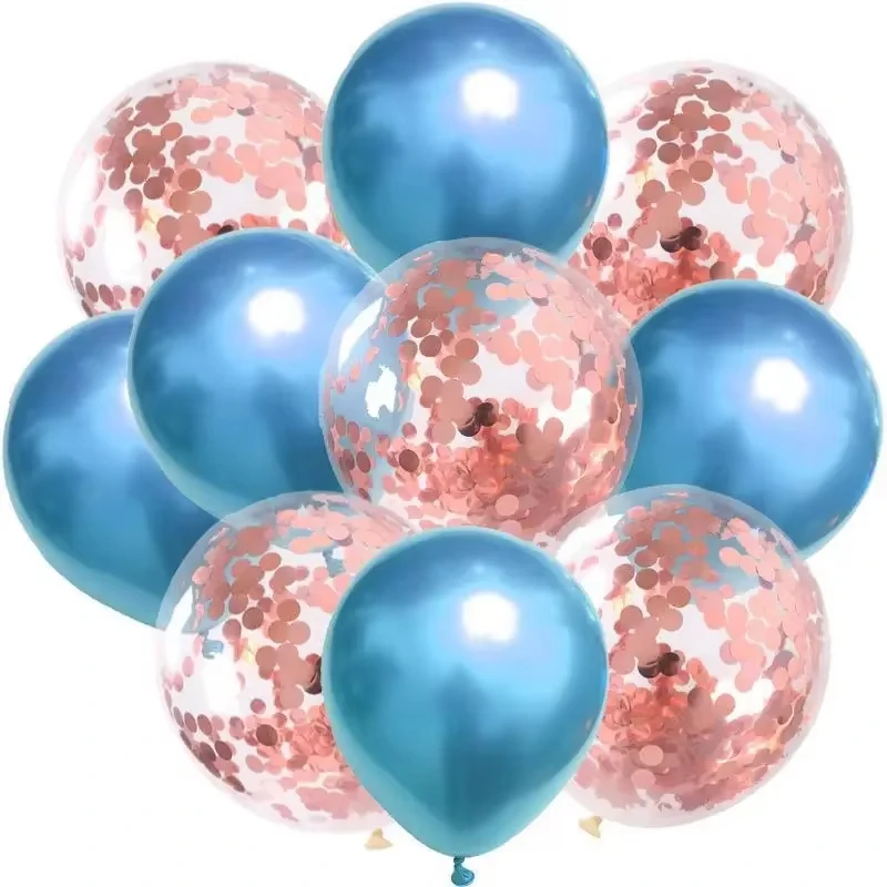 

Gold Silver Metal Latex Confetti Balloons Baby Shower Wedding New year Matte Globos Birthday Party Decorations