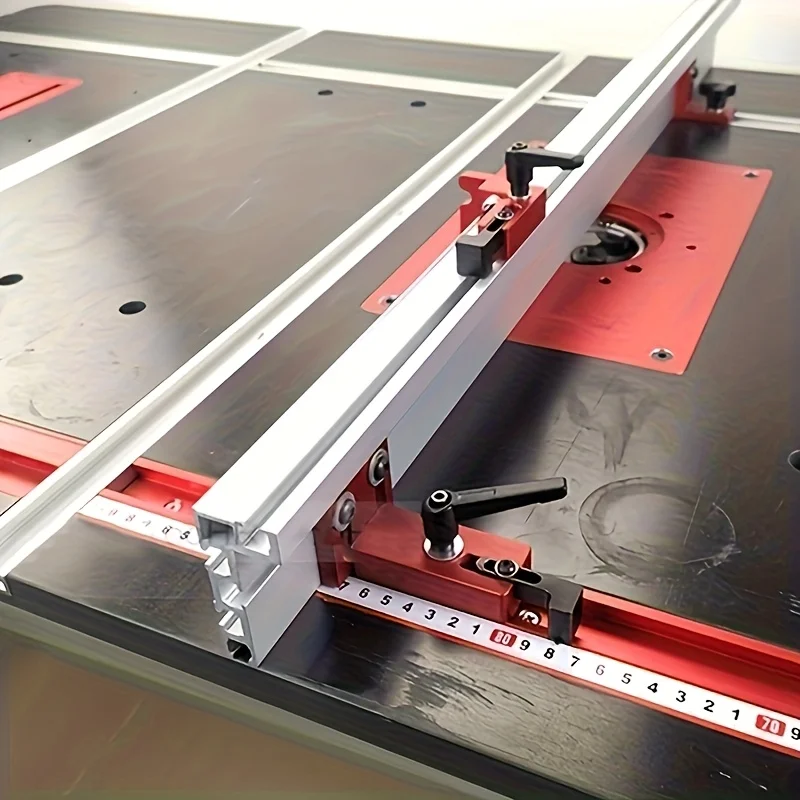 

1 шт. 40/60/80/100 см Алюминиевая направляющая для пилы 75 типа, Т-образный паз, скользящие кронштейны, Т-слот для настольной пилы и верстака