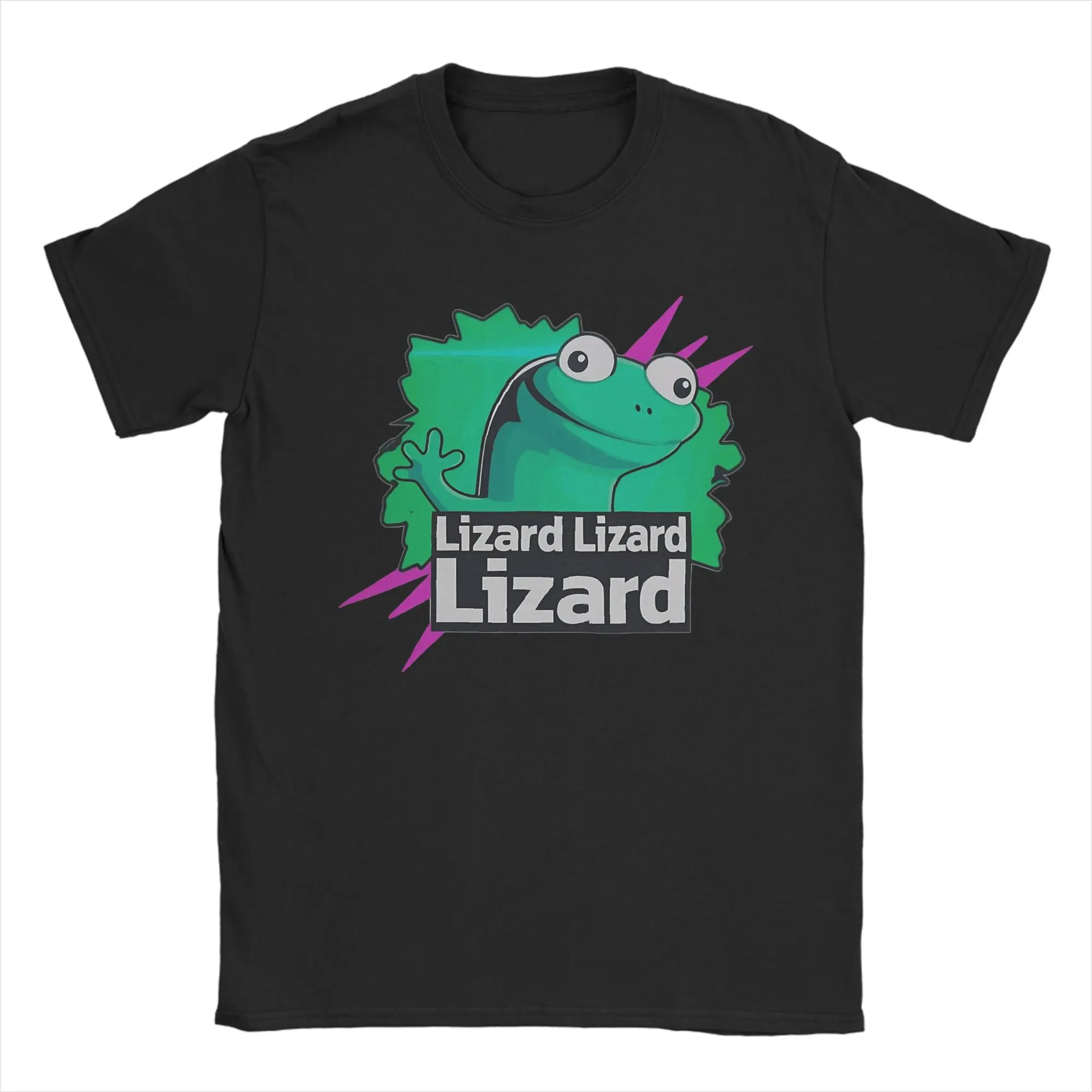 

Lizard Lizard Lizard Funny Meme T Shirt Man Streetwear Cotton T-Shirts Beach O-Neck Hipster Tees Cheap Plus Size Clothes