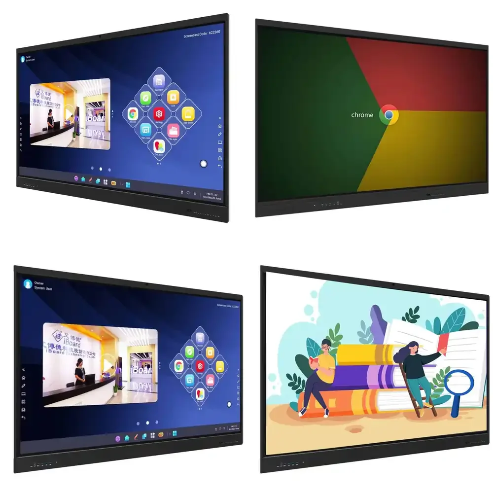 Interactive Touch Screen Panel for 65 75 86 Inch Science Education Teaching All-in-One with NFC WiFi Bluetooth Hot Sale