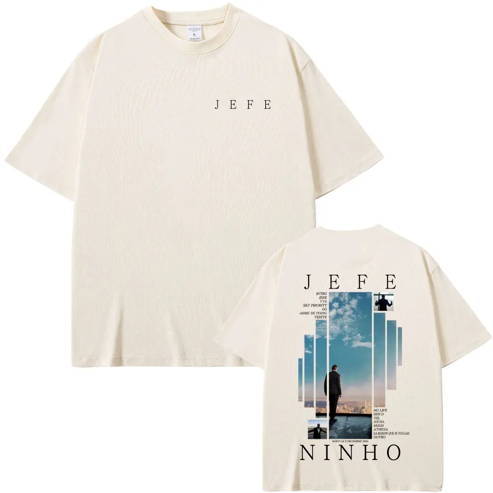 

Rapper Ninho Jefe Graphic T-shirt Men Women Hip Hop Fashion Pop Music Short Sleeve T-shirts Men's Casual Cotton Vintage T Shirts