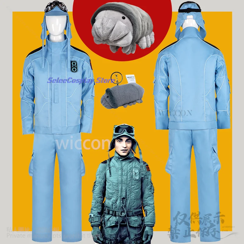 

Горячая новинка фильм Микки 17, косплей, солдатская форма, топ, брюки, комплект очков для мужчин и женщин, Хэллоуин, Рождественская вечеринка, Cos 2025