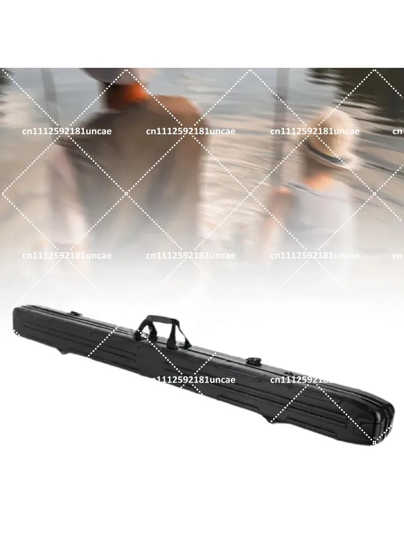 

Fishing Rod Storage Case Hard Shell Travel Bag Non Slip Handheld Pole Organizer for Boat Garage Beginners