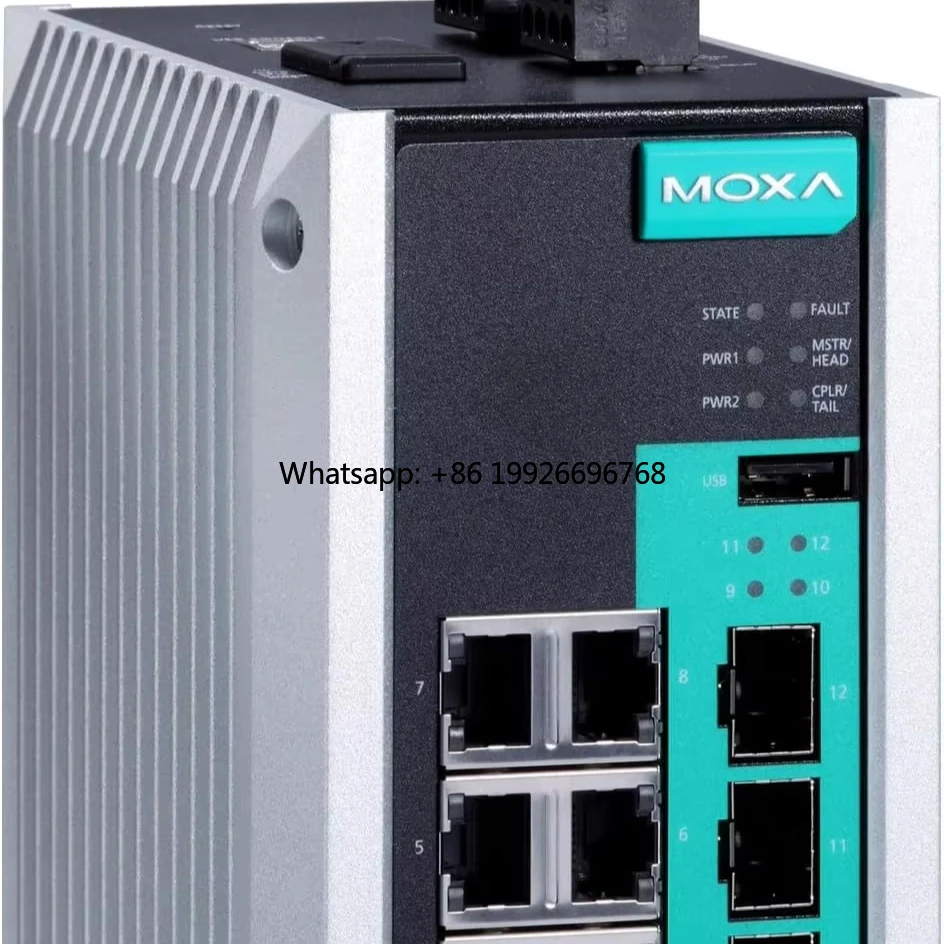 

MOXA EDS-G512E-4GSFP Управляемый полный гигабитный Ethernet-коммутатор с 8 портами 10/100/1000BaseT(X) и 4 слотами SFP на 100/1000 басов
