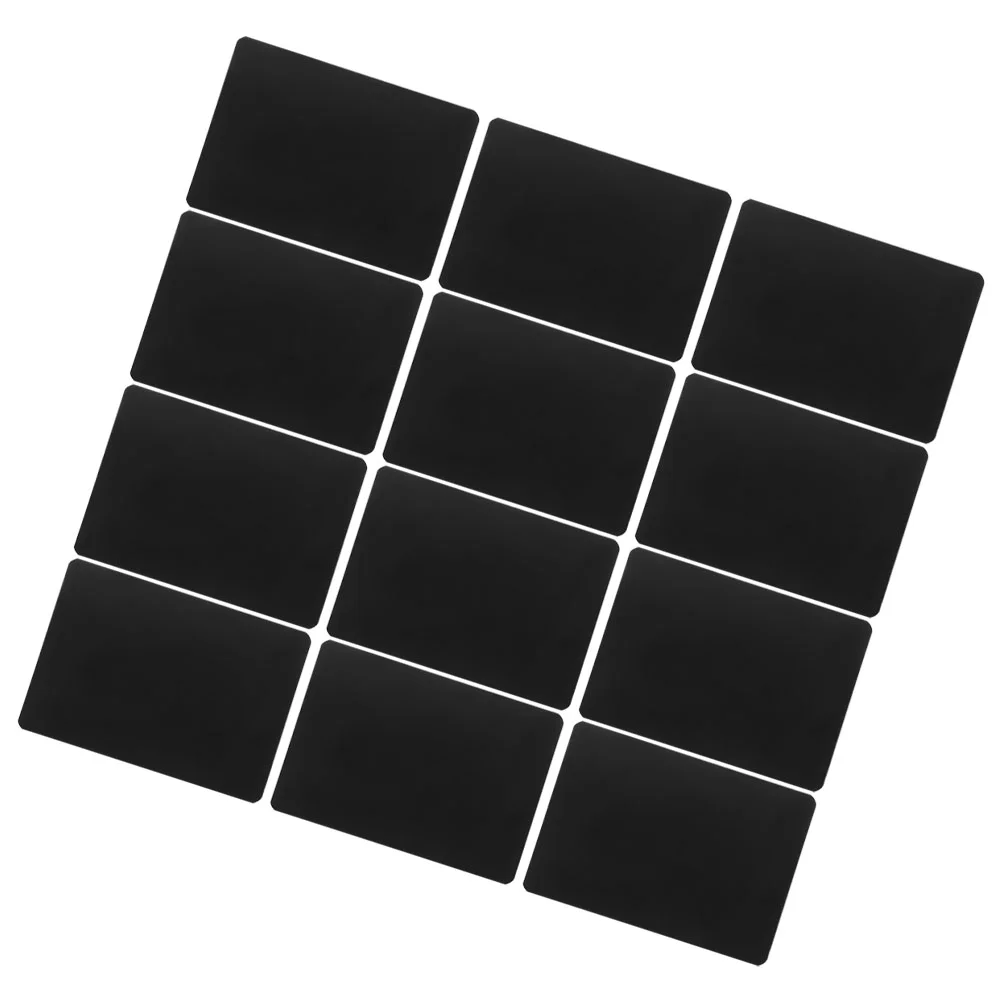 12 Pcs Food Label Desktop Signs Bulk Mini Chalkboard Stable Price Tag Display Abs Shelf Retail for