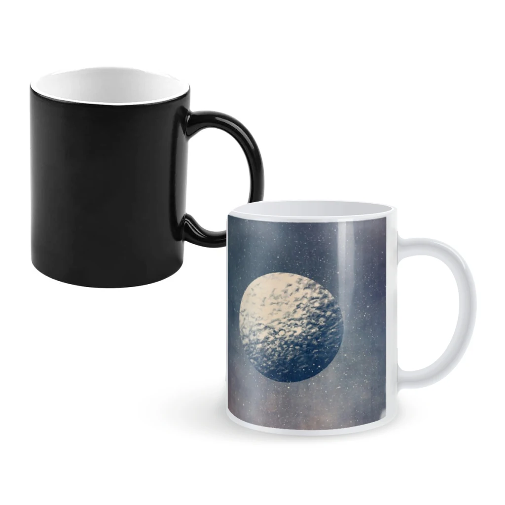 

MoonCoffee Mugs And Mug Creative Color Change Tea Cup Ceramic Milk Cups Novelty Gifts