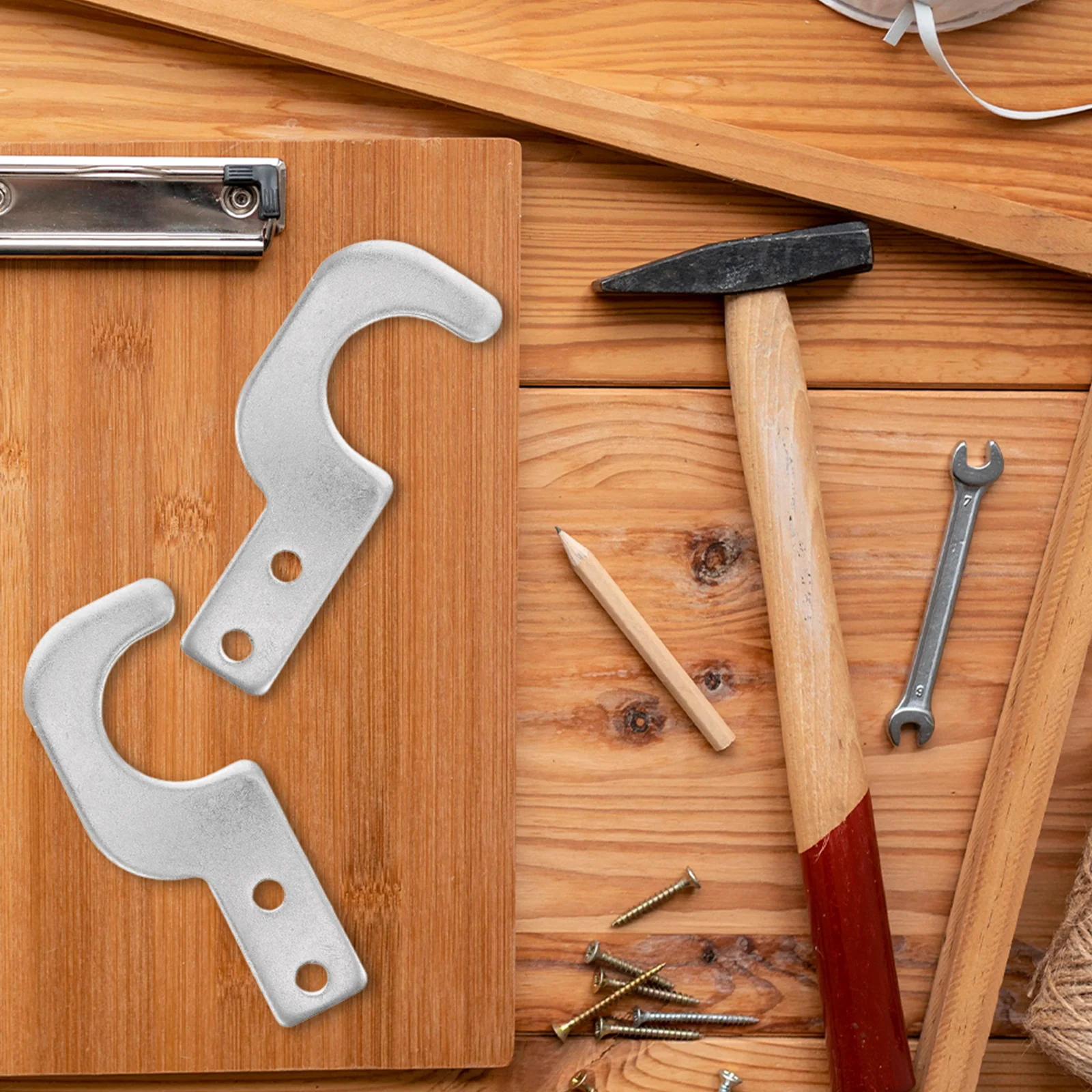 

2pcs Scaffold Board Hooks Heavy Duty Locking Brackets Steel Plank Tools Secure Support Material Optimized Structure