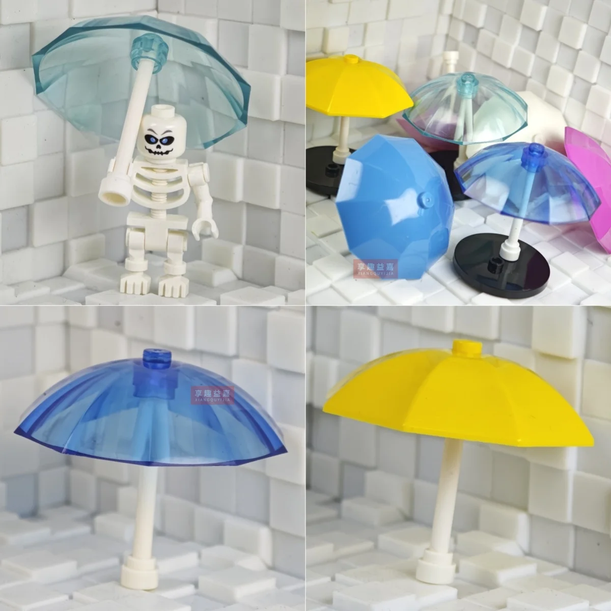

Umbrella for Figure Handheld City Girl Friends MOC Building Block Brick Brickset Top Stud Sunshade Fit 27150 toys