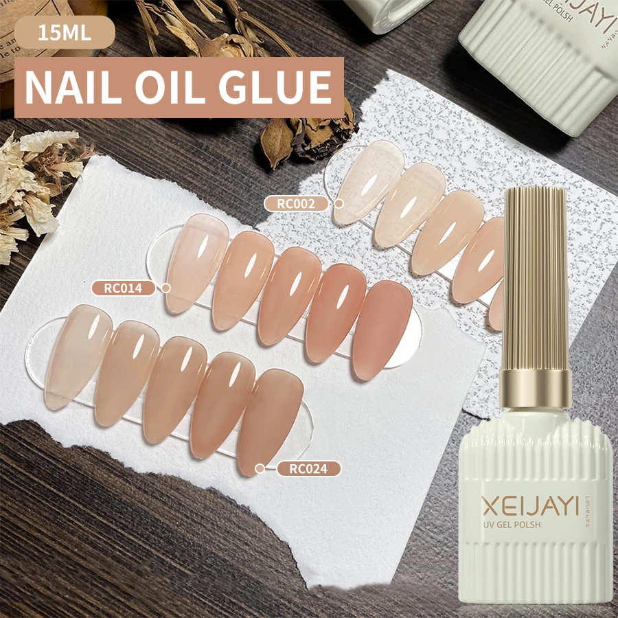 Xijayi 3 pçs 15ml rosa polonês uv/led embeber fora gel unha polonês para arte do prego diy salão de beleza casa presente do feriado para mulher