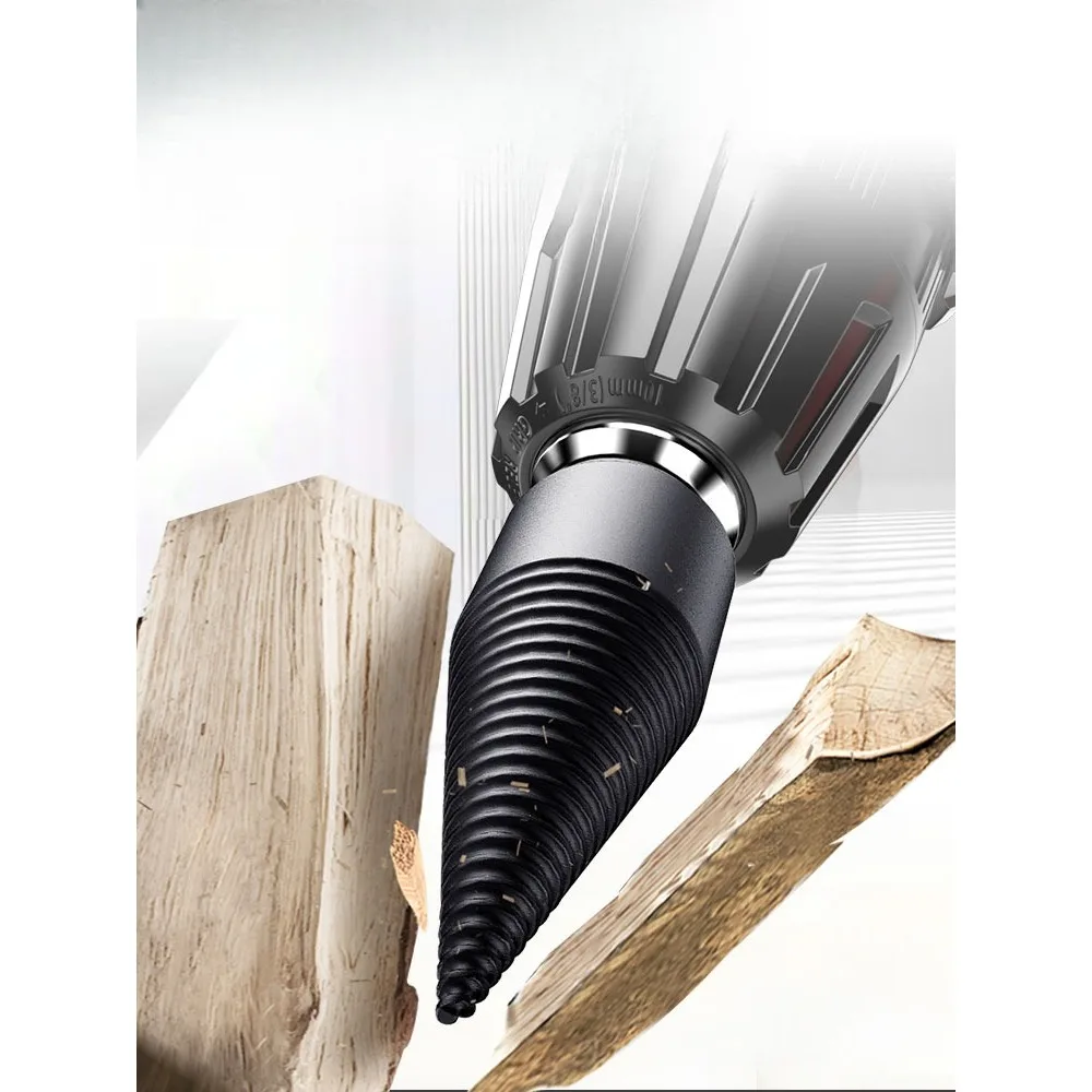 

Electric hammer special wood splitting artifact drill splitter wood cone reamer drilling tool