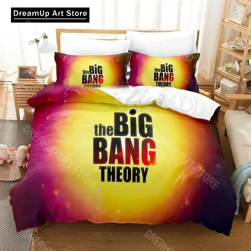 

3D Print Big Bang Theory Bedding Set,Duvet Cover Comforter Bed Set Quilt Cover Pillowcase,King Queen Twin Size Boys Girls Adults