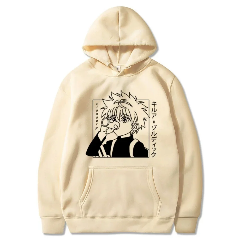 Bestselling Model Japanese Anime Hunter X Hunter Full Time Hunter Printed Spring and Autumn Men's Fashion Casual Versatile Hoodi