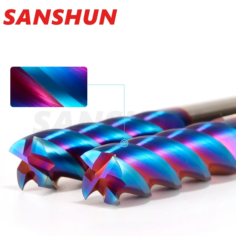 4 Flutes HRC65 Carbide End Mill CNC Cutting tools Alloy Carbide Milling EndMills Tungsten Steel Milling Cutter Square Router Bit