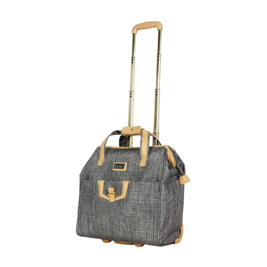 

Miller Underseat Luggage Collection Small Lightweight 15 Inch Under Seat Bag Briefcase for Women Carry On Suitcase with 2 Rollin