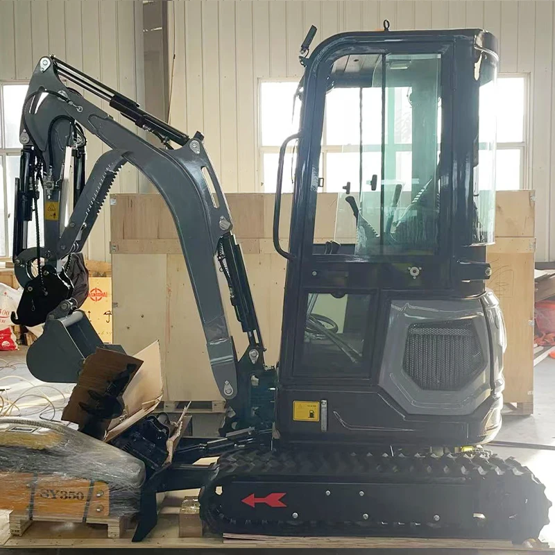 Customized Solution 1.8T Mini Digger, Compact Excavator with Multiple Attachments, Factory Direct Price, CE