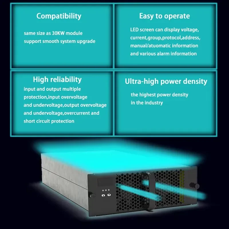 20KW DC Fast EV Charger Module GBT CCS Standard Electric Vehicle Charging Station Power Supply Unit For Commercial Use High