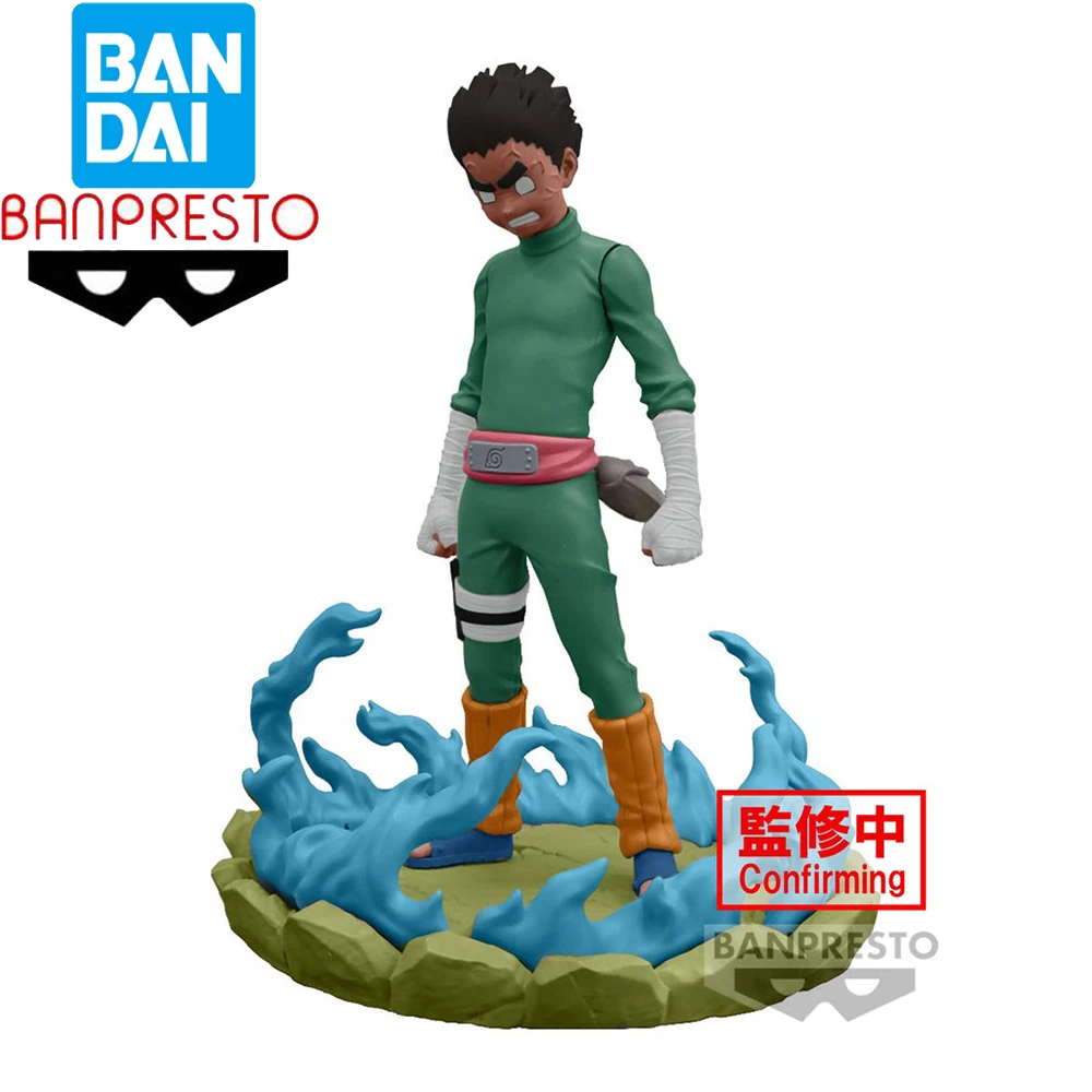 In Stock Original Bandai Banpresto Memorable Saga Naruto Rock Lee Collectible Model Toys Table Decoration Classic Reproduction