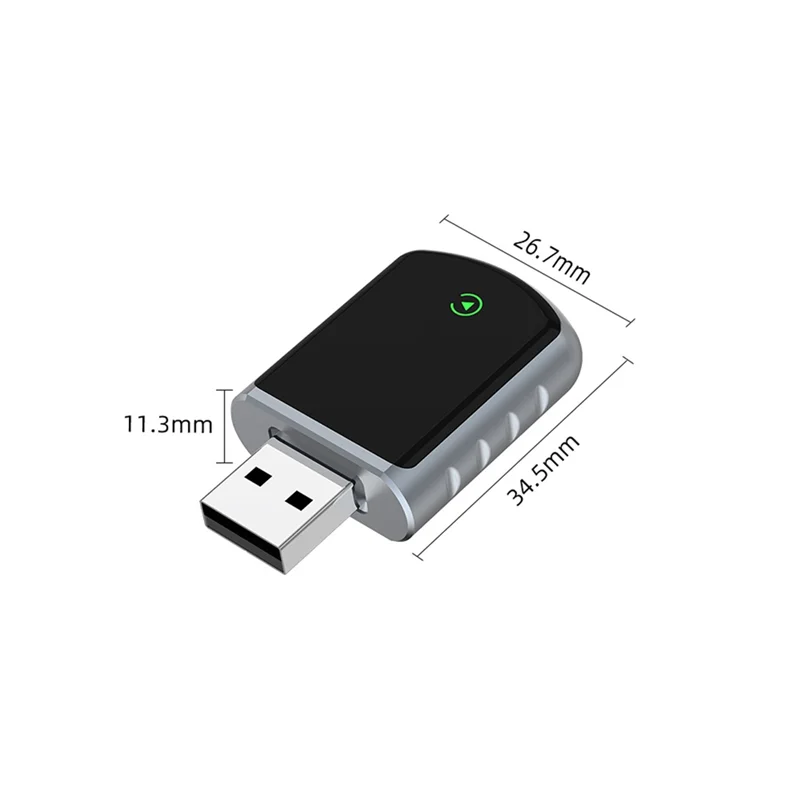 محول أندرويد تلقائي لاسلكي 2In1 AI صندوق ذكي للسيارة مع لاسلكي وسلكي لـ Carplay Dongle