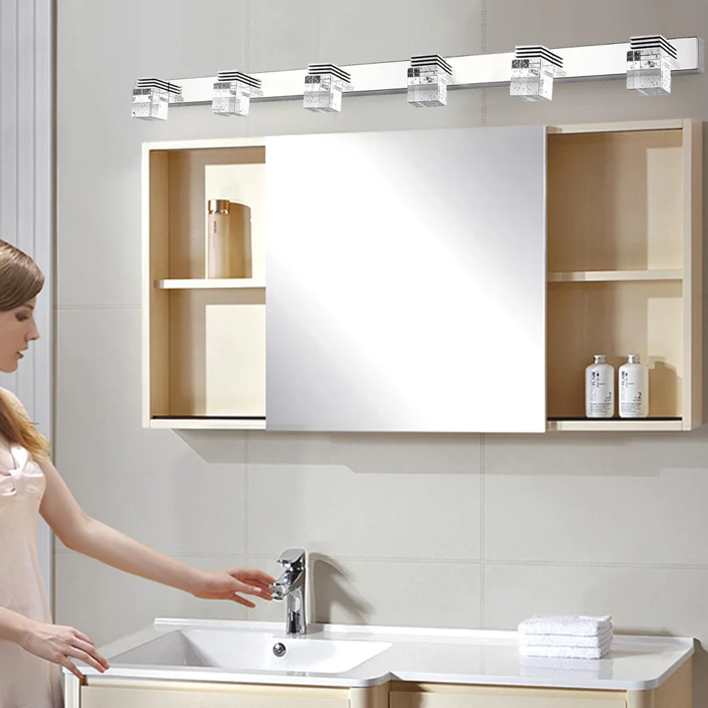 4/6Head Modern Mirror Front Light 12W/18W Wall Mounted Bathroom Lighting Lamp LED 0-5m²