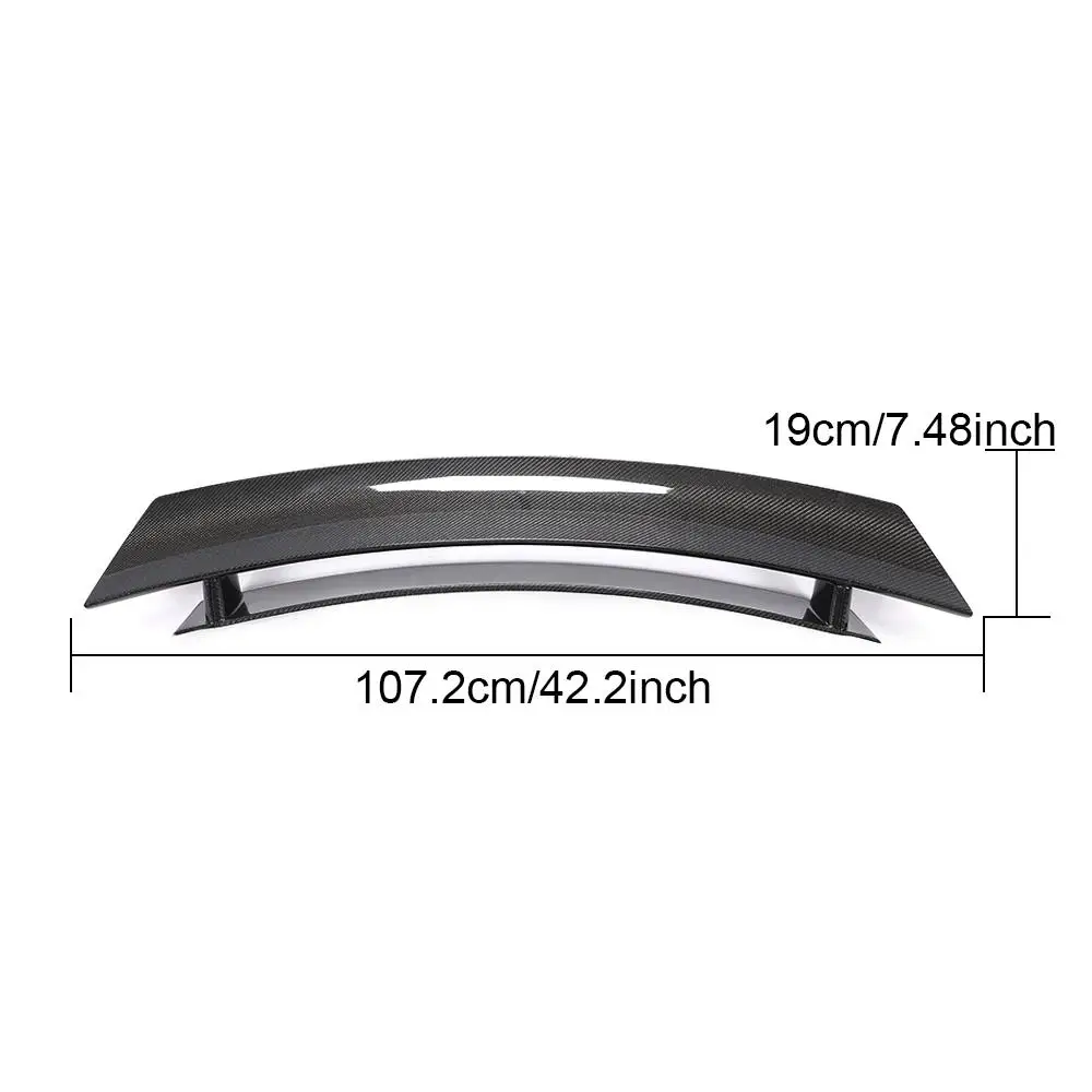 5PCS Carbon Fiber Rear Spoiler for  718 Cayman S Coupe 2-Door 2005-2012