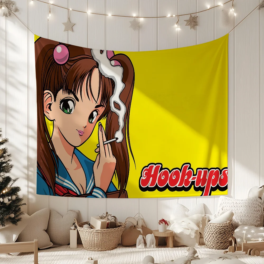 Brand H-Hook-Ups-S Skateboards flag For Garden Party Living Room Home Wall Decor Banner Bedroom Outdoor Tapestry