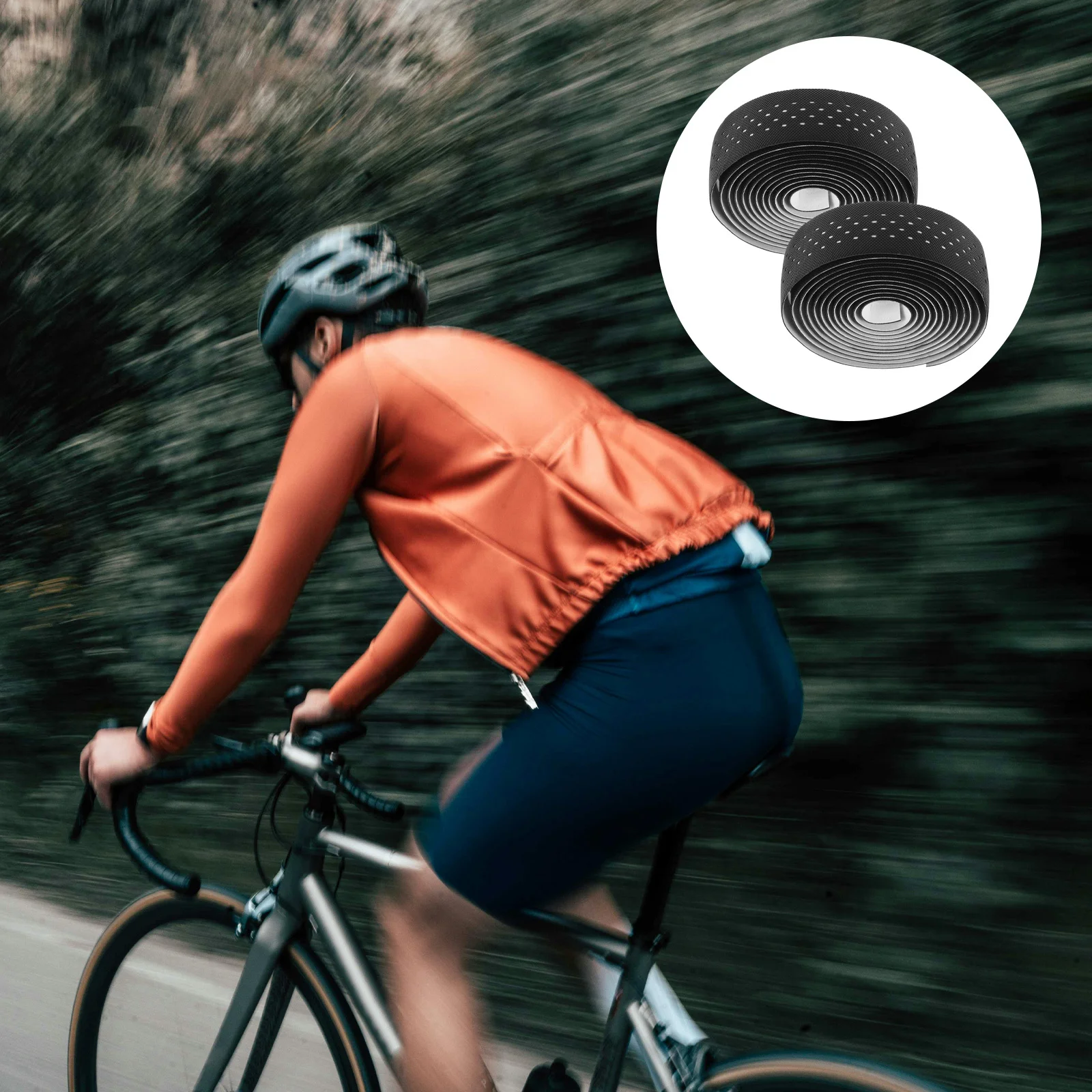 1 Set Of Bicycle Handlebar Tape Anti-Slip Sweat-Absorbent Breathable Grip For Road Mountain Bike Cycling Handle Wraps Bar Tape