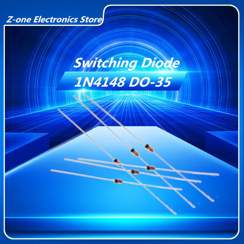 100PCS  1N4148 IN4148 DO-35 High-speed Switching Diodes New