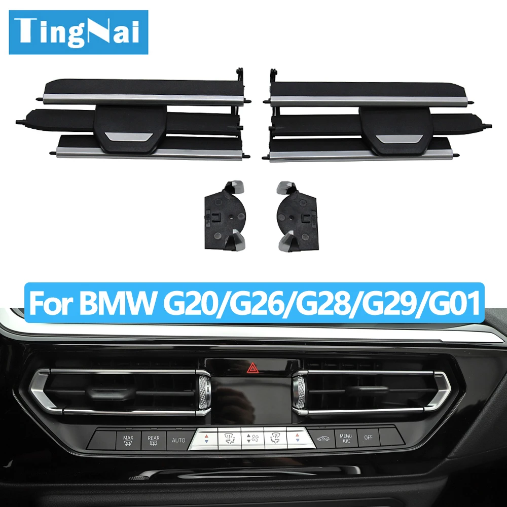 Car Middle Air Vent Outlet Grille AC Slide Clip Repair Kit For BMW 1 2 3 4 Z4 X3 X4 Series F40 F44 G20 G28 G29 G01 G02