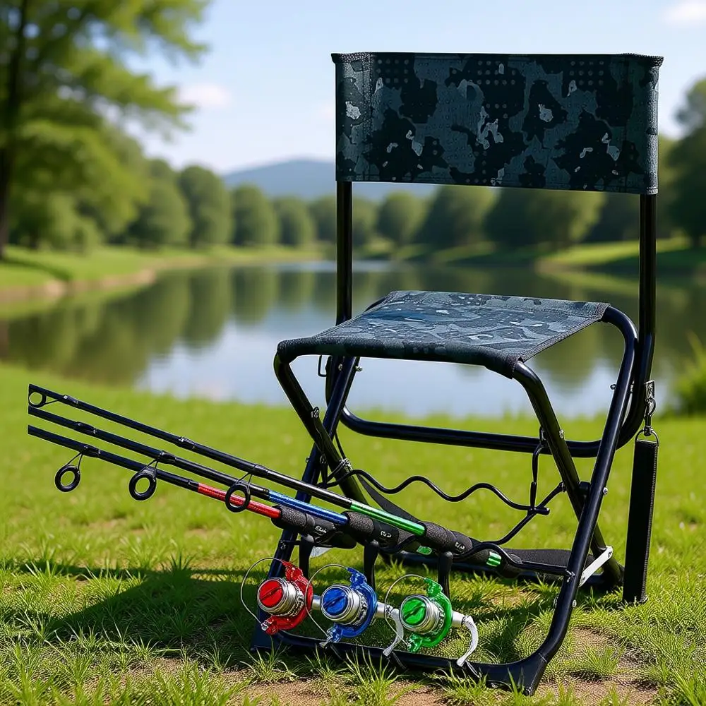 

Прочный складной стул для кемпинга, рыбалки и садоводства - выдерживает до 300 фунтов (136 кг)