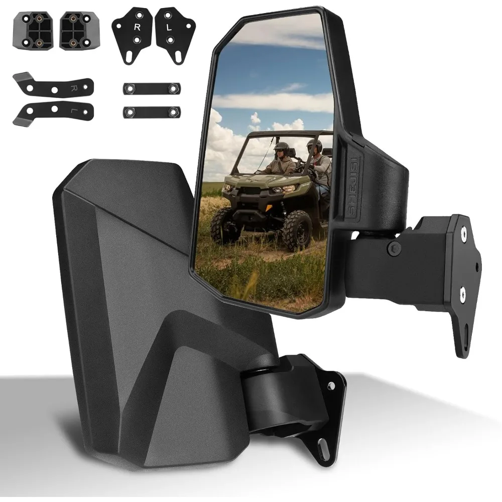 

Defender Side Mirrors,The Spring Back Feature Allows Easy Reset After Fold