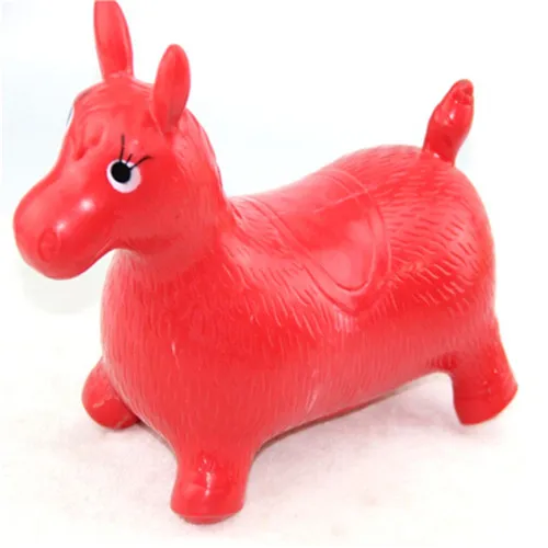 1Pcs Kids Animal Space Hopper Inflatable Jumping Horse Ride-on Bouncy Hopper Toys Extra Thickness Toy for Kids 34x27.5cm