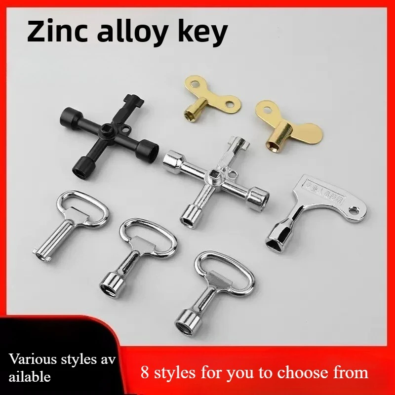 

4 in 1 Multifunction Universal Triangle Wrench Key for Electric Cabinet/Train/Subway/Elevator/Water Meter Valve Plumbing Tool