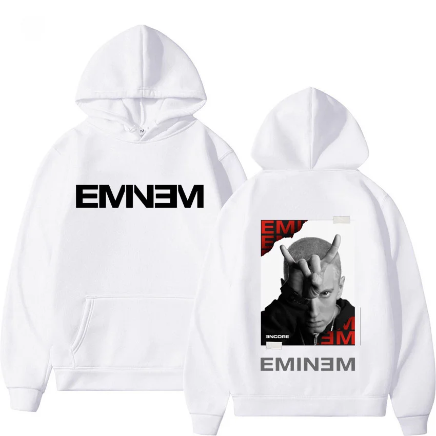 Sudaderas con capucha del rapero Eminem, Sudadera con capucha gráfica de la gira mundial para hombres y mujeres, Sudadera con capucha Punk de Hip Hop, sudadera Vintage, ropa de calle