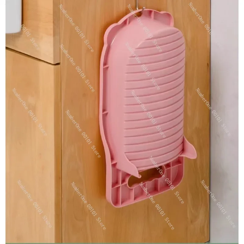Washing Socks Special Basin Washing Underwear Underwear Artifact Non-Slip Band Washboard One Small Laundry Basin Dormitory Lazy