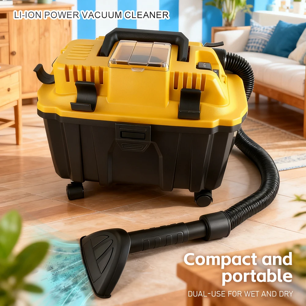 

Беспроводной пылесос Портативный бесщеточный литий-ионный пылесос для влажной и сухой уборки Домашний пылесос для чистки автомобиля для DeWalt