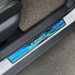 For 2024-2022 Nissan Qashqai J12 X-Trail T33 T32 E-POWER Stainless Chrome Car Door Sill Kick Plate Guard Pedal Protector Styling