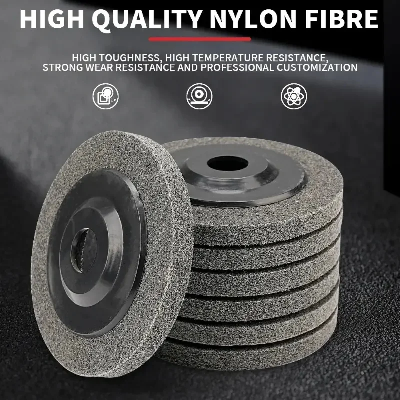 1PC 125mm Nylon Fiber Flap Polishing Wheel Disc 800 Grit For Angle Grinder For Wood Metal Buffing