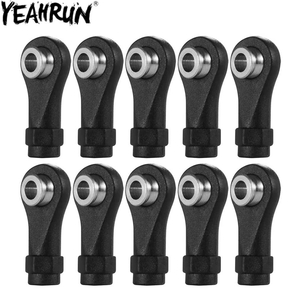 YEAHRUN 10PCS M2.5 Rod End Ball Head Holder Tie Rod Ends Ball Joints for 1/18 TRX4M Bronco Defender RC Crawler Car Parts