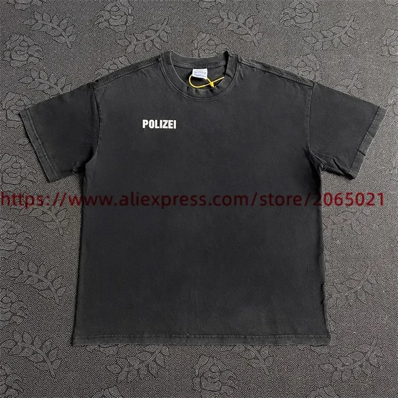 POLIZEI Kanye T Shirt Men Women 1:1 High Quality Summer Style Fashion T-shirt Tops Tee