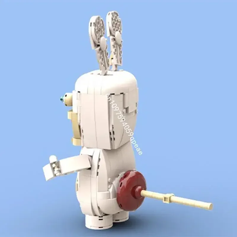 Nowy zestaw 913 elementów, słynna seria gier Raving Rabbids, postać Bwah, model Moc, puzzle do samodzielnego montażu, kreatywne pomysły, zabawka dla dzieci, prezent urodzinowy