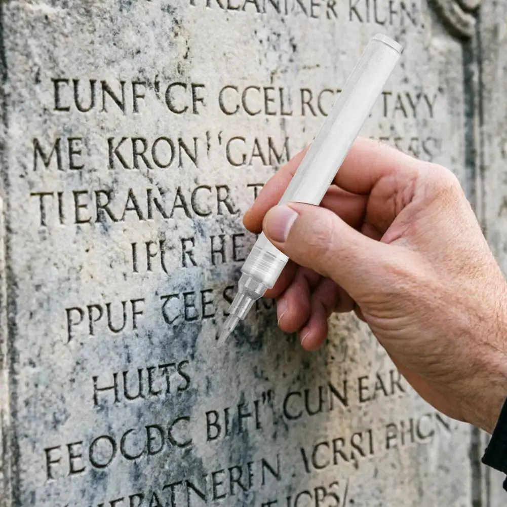 Waterproof Tombstone Marker Touch Up Pen for Tombstone Restoration Waterproof Monument Paint Marker Fast-drying Stone