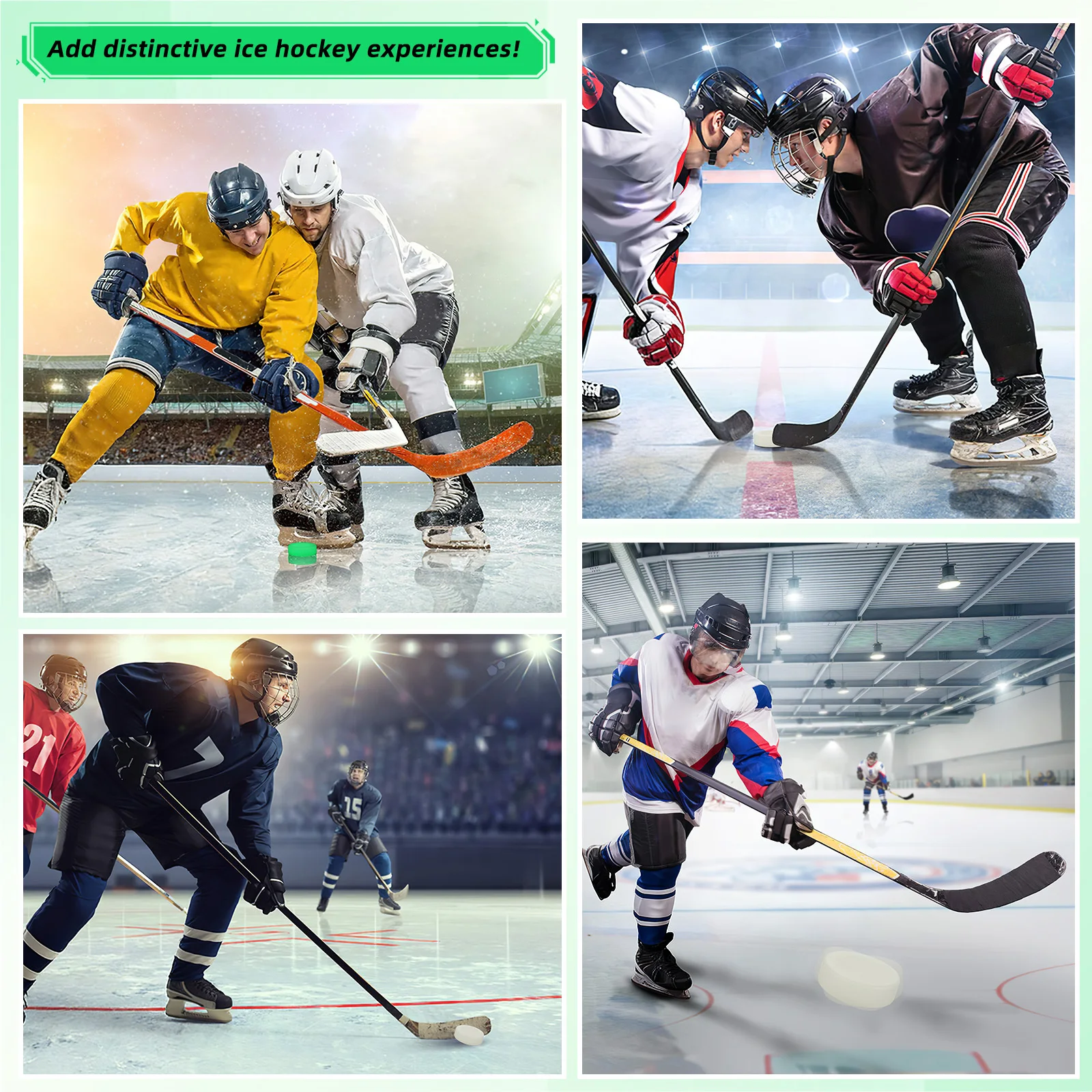 

3 шт. светящаяся шайба из ПВХ, шайба для хоккея с шайбой для тренировок, соревнований, для уличного хоккея на роликах, спорт