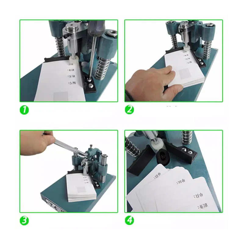 آلة قطع مستديرة الزاوية اليدوية جميع المعادن الثقيلة خرامة الورق القاطع مع شفرة R6 R10 قطع بطاقات العمل الصورة