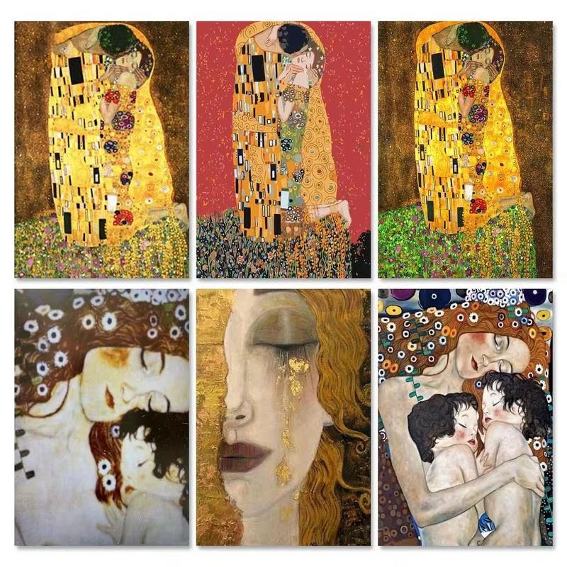 

500/1000/1200/2000PCS Jigsaw Puzzle Klimt Style Abstract Art Oil Painting For Adults Great Family Fun Relaxing Brain Teaser Gift