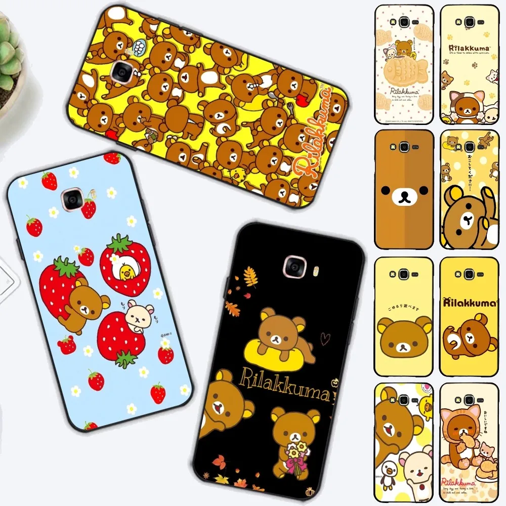 R-Rilakkuma Phone Case For Samsung J 7 plus 7core J7 neo J6 plus prime J6 J4 J5 Mobile Cover